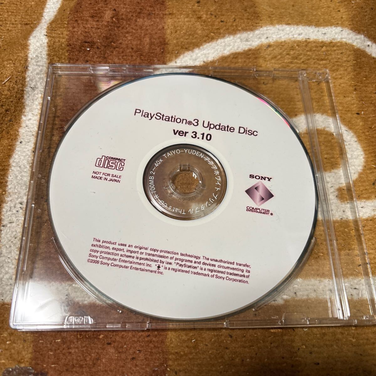 動作確認済 純正 PS3 アップデートディスク Ver3.10 PlayStation3 Update Disc ver 3.10 プレステ3 ソニー SONY拍卖