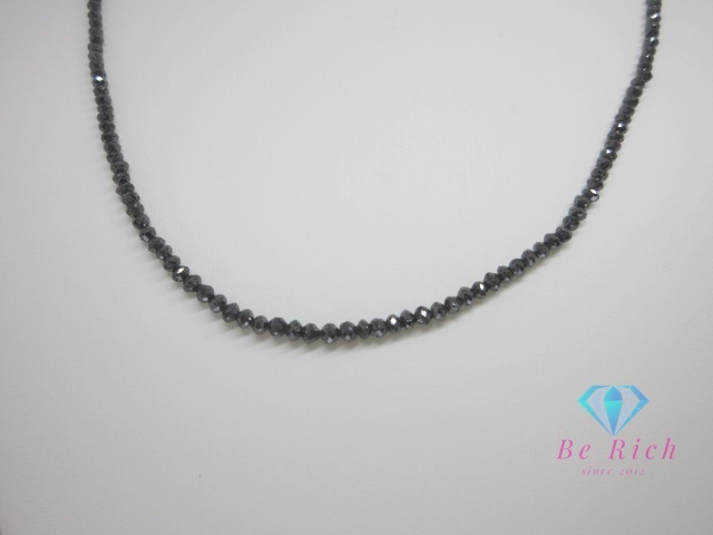 K18 WG ブラック ダイヤモンド 24.20ct 付 ネックレス ペンダント 18金 750 ホワイト ゴールド メレ 黒 宝石【中古】【送料無料】 th12649拍卖