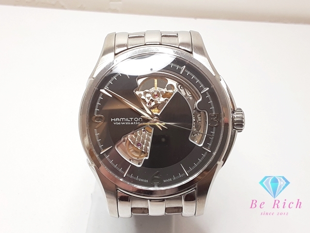 ハミルトン HAMILTON ジャズマスター ビューマチック オープンハート 自動巻き メンズ 腕時計 H325651 AT【中古】【送料無料】 bt3343拍卖