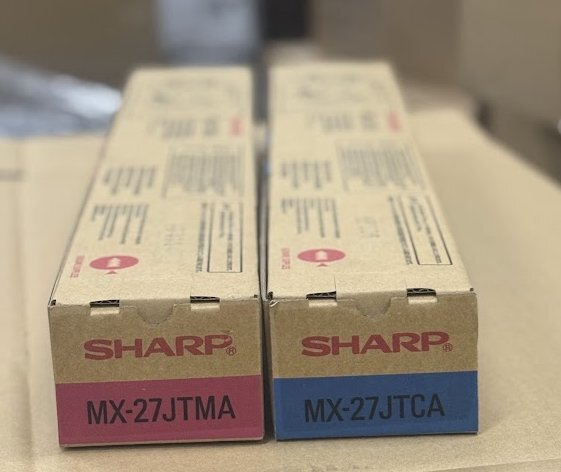 訳アリ SHARP MX-27JTCA MX-27JTMA 2本 シャープ 純正トナーカートリッジ シアン マゼンタ 【大阪発】N 拍卖