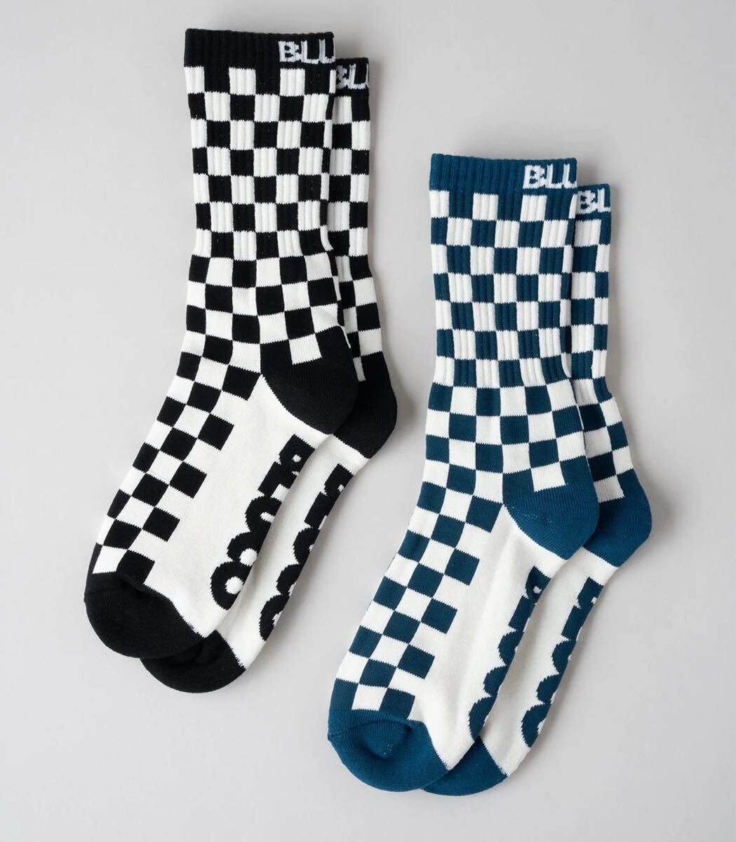 BLUCO/ブルコ 2-PACK SOX -CHECKER-拍卖