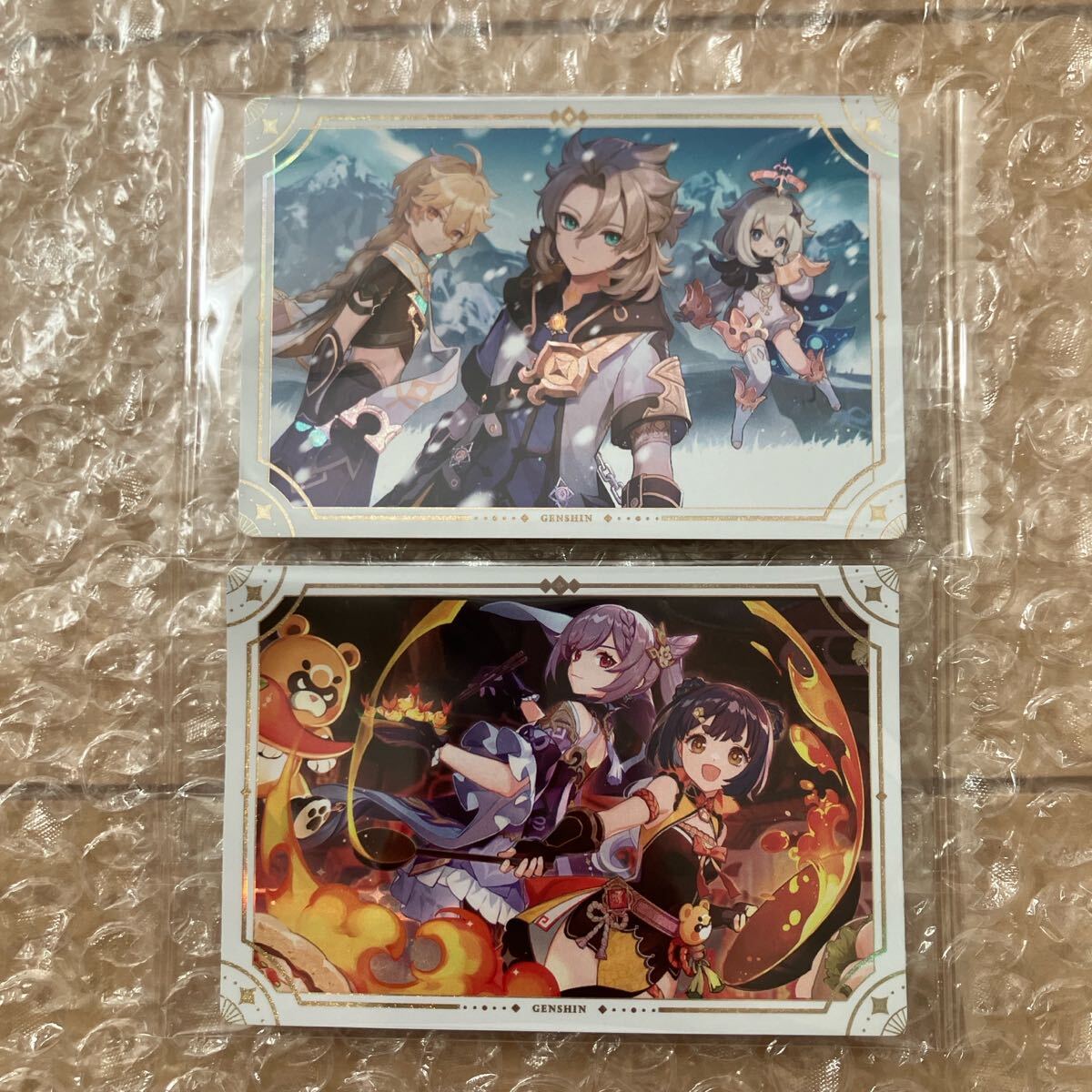 原神 ウエハース シール 刻晴香菱原神 アルベド 空 パイモン V07拍卖