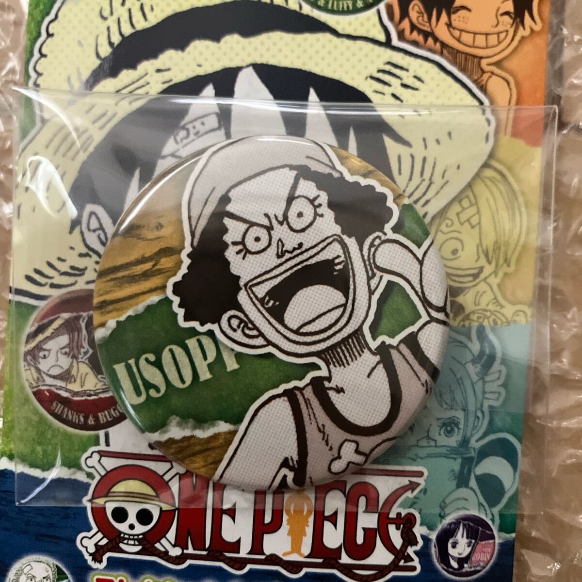 ワンピース 麦わらストア コレクション缶バッジ プチ 子供時代 第2弾 ウソップ 缶バッジ拍卖