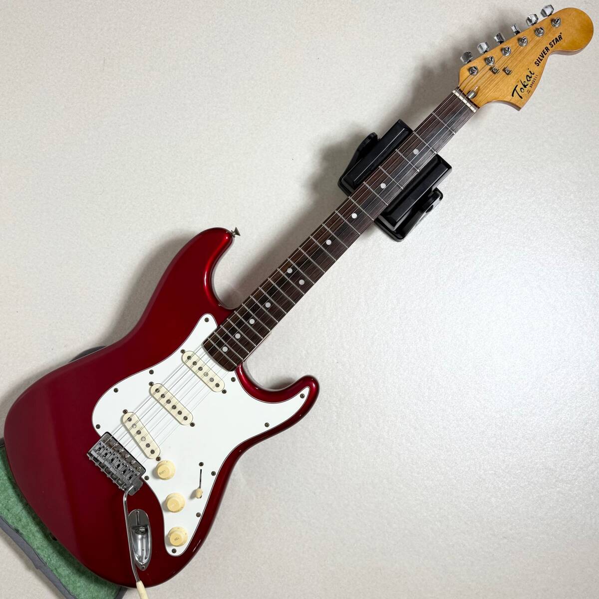 メンテナンス済 Tokai トーカイ SILVER STAR シルバースター ストラト タイプ メタリックレッド アーム ソフトケース付拍卖