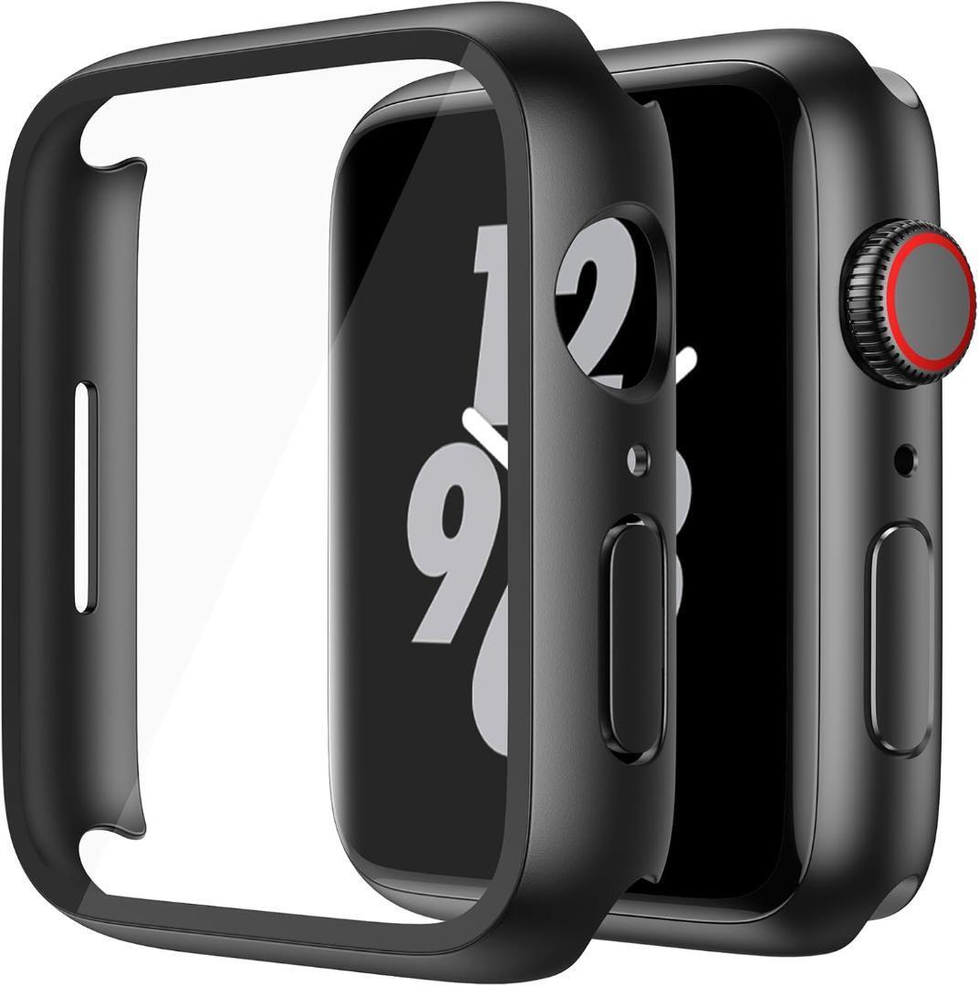 Apple Watch 用 ケース ブラック 傷防止 高耐久 41mm H95拍卖
