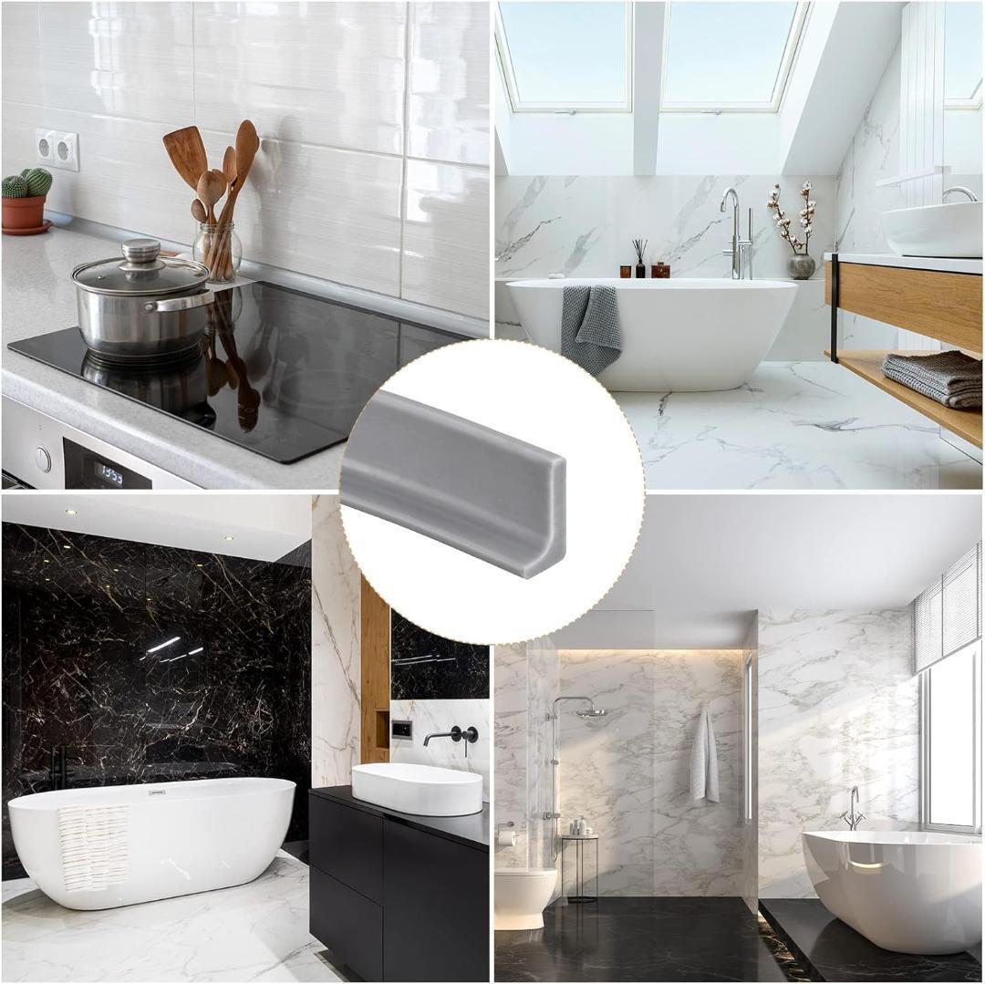 シャワーバリア バスルーム 水ストッパ 1700mmx16mmx30mm H70拍卖