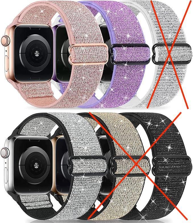 Apple Watch 42mm ソロループ ストレッチ ナイロン 3本 J263拍卖