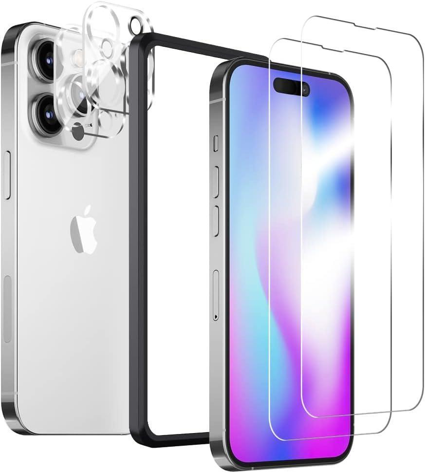 iPhone 14 Pro ガラスフィルム + カメラフィルム 各2枚 K130拍卖