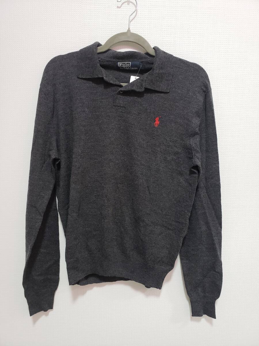 Polo RalphLauren ポロ ラルフローレン 長袖 シャツ USED グレー S拍卖