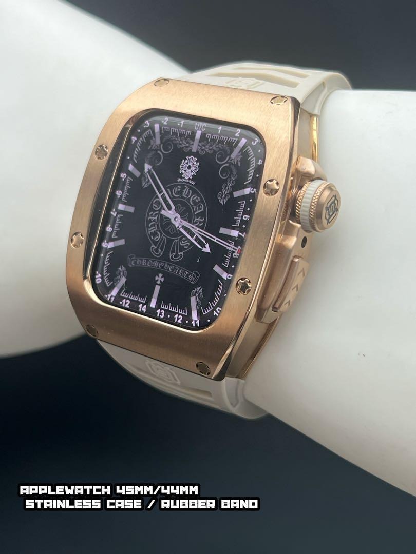 アップルウォッチ ローズ ステンレス ケース 45mm 44mm拍卖