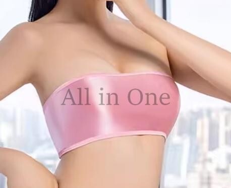 140-107-5 光沢 艶々 ピタピタ エロ チューブトップ ブラジャー【ピンク,Fサイズ】レディース 女性 セクシー コスプレ ランジェリー .1拍卖