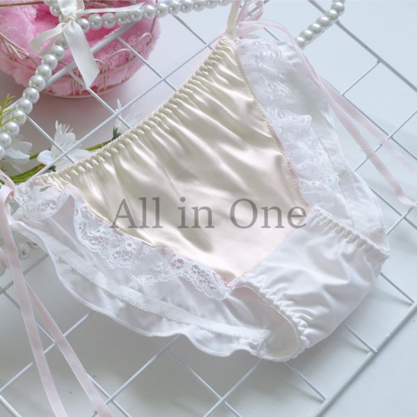 140-151-9 光沢 プリンセス レースアップ 紐パン パンティー【ベージュ,XLサイズ】レディース 女性 下着 セクシー ショーツ ランジェリー.1拍卖