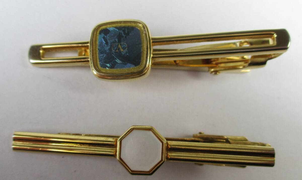 S-1165 バレンチノ VALENTINO ネクタイピン&イヴサンローラン ネクタイピン 2点セット 拍卖