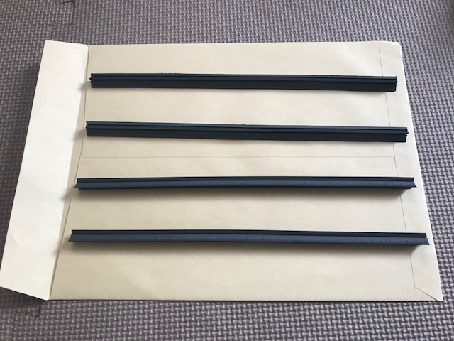 255mm★送料無料★ 旧車 ワイパー 替えゴム 4本 9.4mm 国産 グラファイト ローバーミニ クラシックMINI 軽自動車360cc リアワイパー等 拍卖