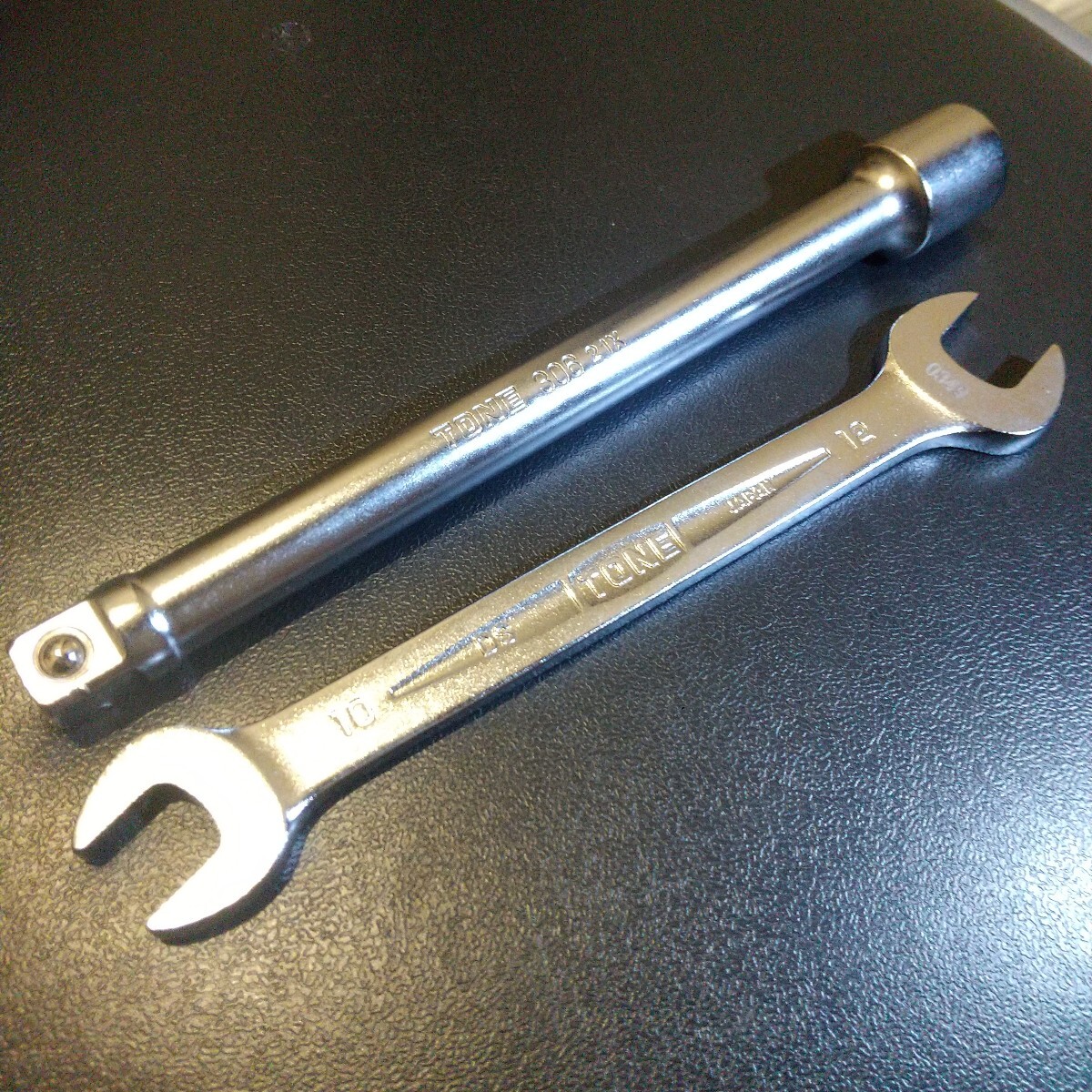 TONE スパナ DS 10-12 エクステンションバー 306 150mm 9.5sq 3/8 工具2点 ハンドツール 工具 トネツール拍卖