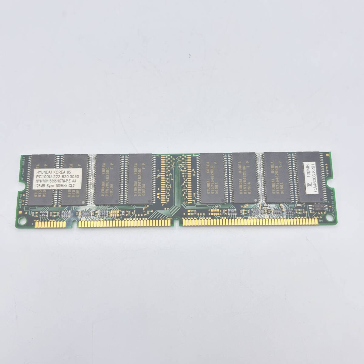 HYUNDAI KOREA 05 PC100U-222-620 0050 DIMM 128MB PC100 CL2 メモリ ジャンク品 05522762拍卖