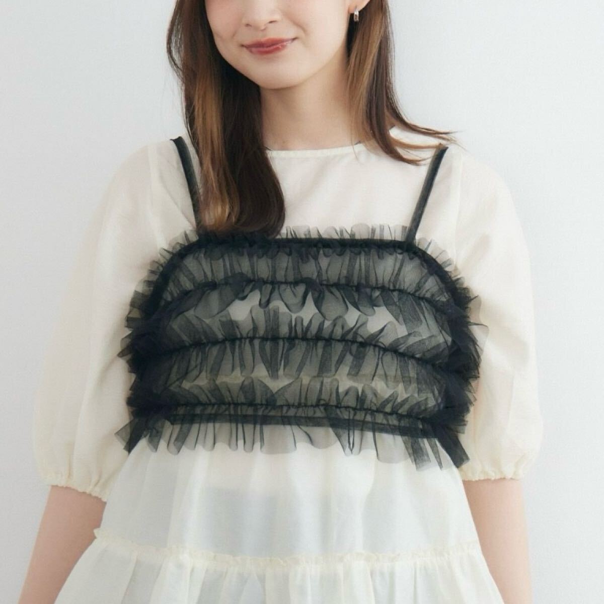 レトロガール Bリボンフリルビスチェ チュール拍卖