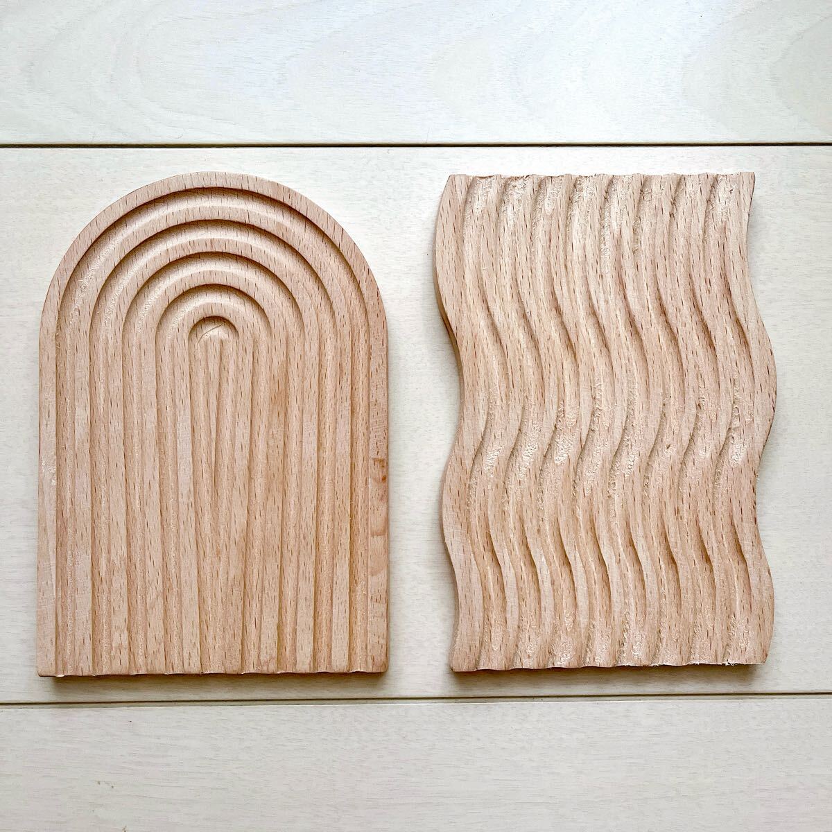 seria インテリアウッドトレー 2個セット 北欧 プレート拍卖