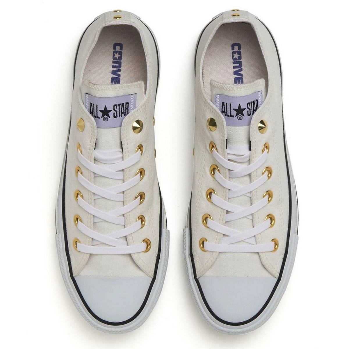 ■コンバース オールスター ゴールドスタッズ OX ホワイト 新品 28.0cm US9.5 CONVERSE ALL STAR G-STUDS OX拍卖