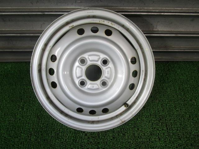 スチールホイール 14インチ 4.5J PCD100 4穴 1本 シルバー 鉄 ホイール -2- WWW /42830拍卖