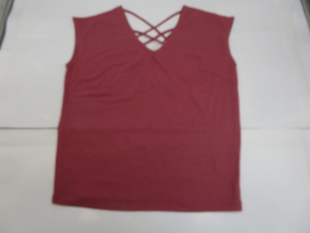 JM320★ROYAL PARTY ロイヤルパーティー トップス カットソー レッド フリーサイズ 古着拍卖