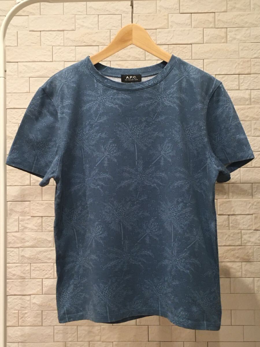 A.P.C. 半袖Tシャツ Sサイズ 総柄 MADE IN JAPAN MADE IN JAPAN アーペーセー コットン クルーネック 日本製拍卖