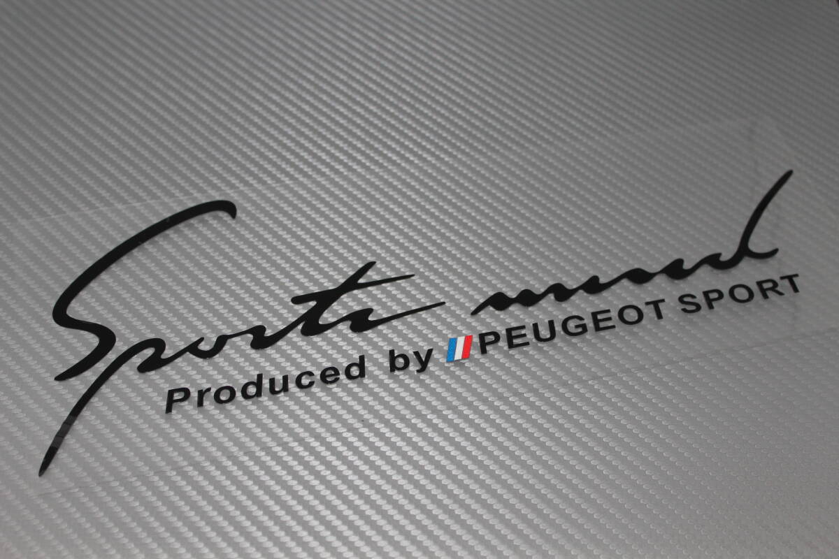 無料匿名配送 スポーツマインド  プジョー ステッカー  Peugeot ブラック拍卖