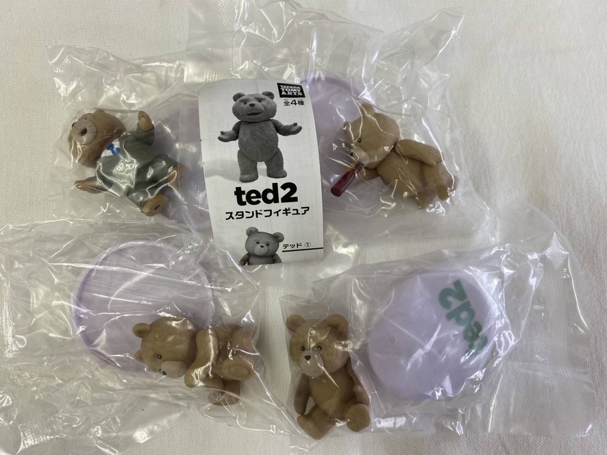 【即決・送料無料】ted2 スタンドフィギュア 全4種コンプセット / ガチャ 2015年 テッド拍卖