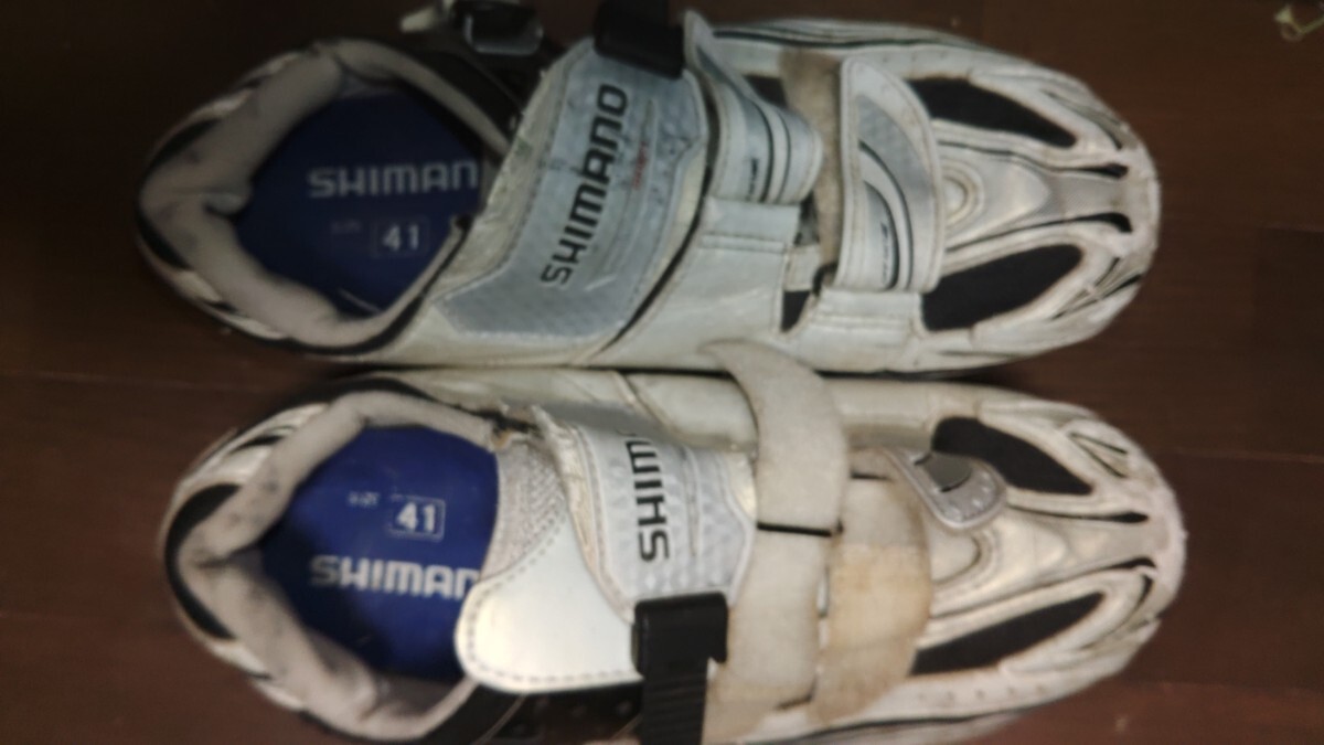 シマノSPD-SL、SPD兼用レースシューズ SH-R087ワイド サイズ41(25.8mm)拍卖