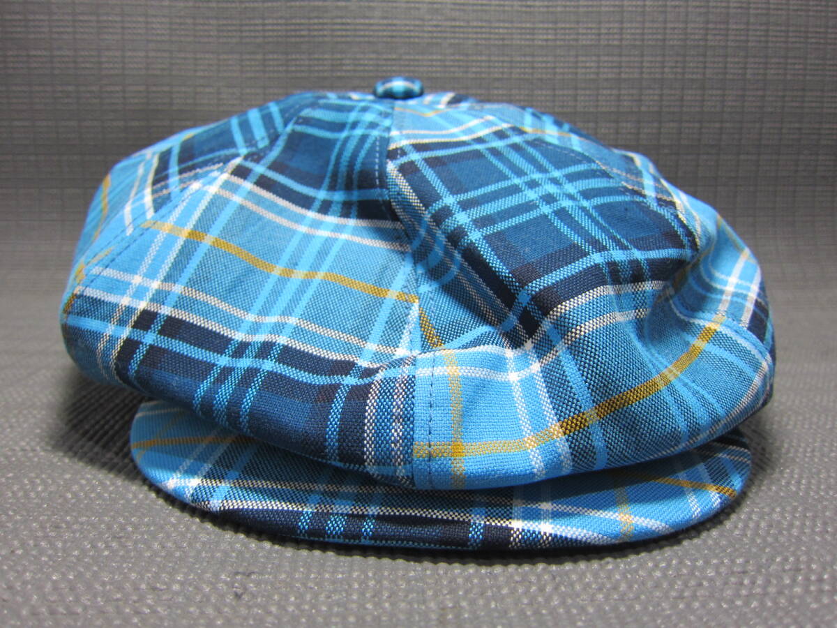 超美品 MUNSING WEAR マンシングウェア キャスケット 水紺チェック 55-57cm 定価7700円 MGCWJC07 レディースゴルフ 定形外390円 E2505B拍卖
