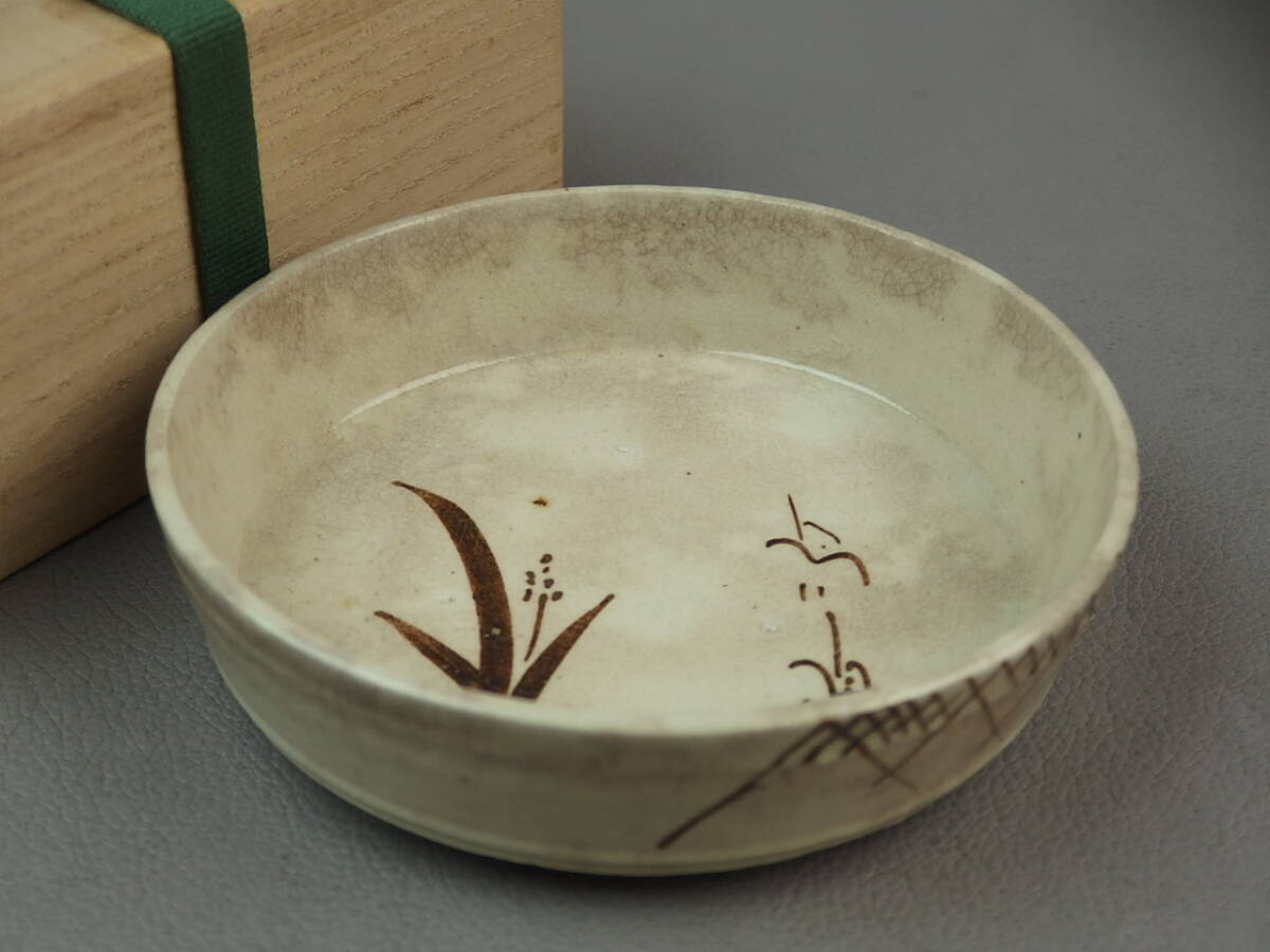 【骨董・茶道具】★瀬戸焼★★絵瀬戸花鳥文向付 小碗 gj053vb.7 和食器拍卖