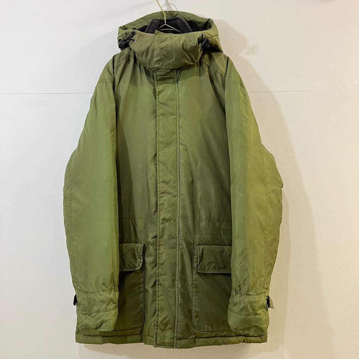 Polo by Ralph Lauren ダウンジャケット ジップアップ フード ダウンコート カーキ 防寒 ポロバイラルフローレン【送料一律/同梱可能】A拍卖