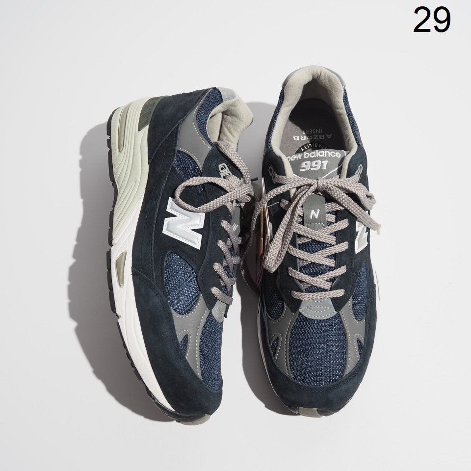P9315P ●new balance ニューバランス● M991NV イングランド製 メッシュ スエード スニーカー ネイビー 11D/29cm rb mks拍卖