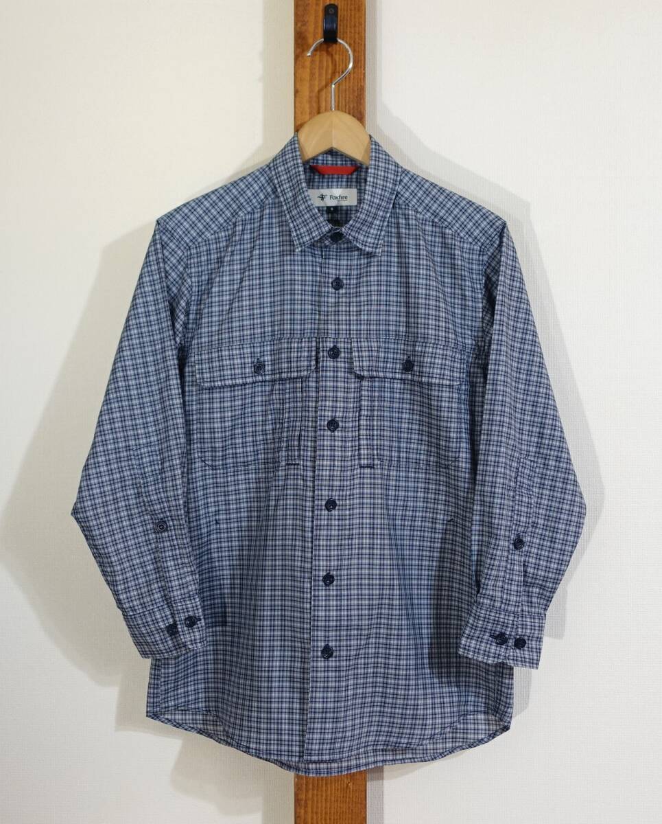 Foxfire/フォックスファイヤー◇シャツ TSスモールチェックシャツ 5212971 速乾 ベンチレーション OUTDOOR アウトドア ティムコ拍卖