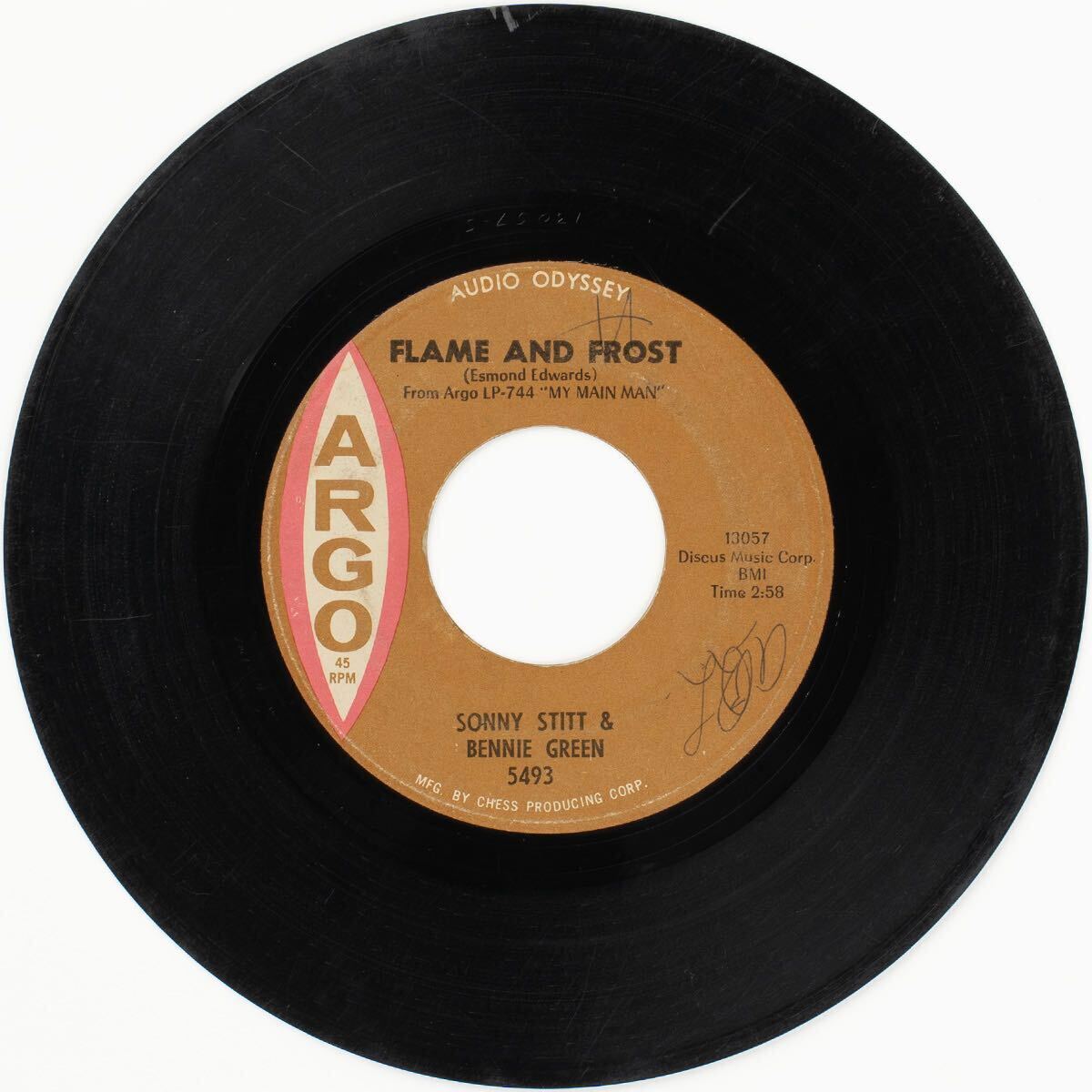 Sonny Stitt & Bennie Green / Flame And Frost / My Main Man / 5493 Vinyl 7インチ レコード 拍卖