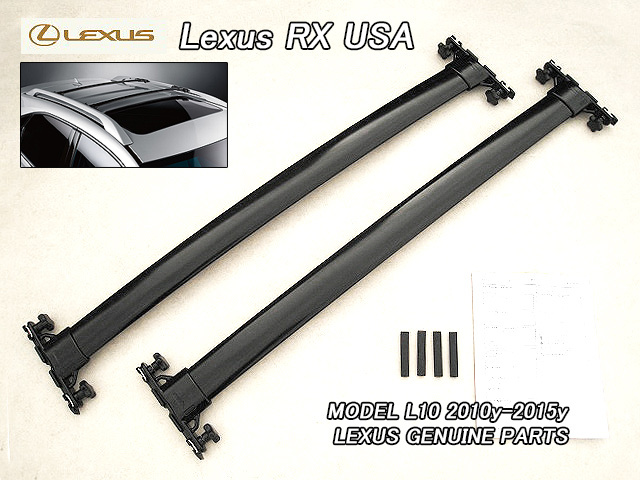 レクサスRX/LEXUS/L10米国US純正RX350RX450hルーフラックサポート-クロスバー前後2本/USDM北米仕様Cross.BarルーフキャリアベースUSA拍卖