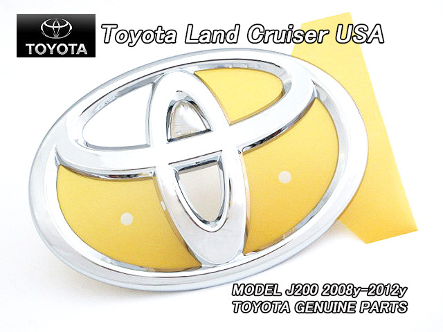 ランクルJ200前期/TOYOTA/トヨタLAND-CRUISER純正USエンブレム-フロントグリルTマーク/USDM北米仕様UZJ.URJランドクルーザー170×117mm拍卖