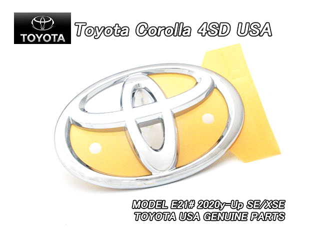 カローラE21#/TOYOTA/トヨタCOROLLAセダン純正USエンブレム-フロントTマーク(SE/XSE)/USDM北米仕様ZRE212専売スポーツモデルUSAシンボル拍卖