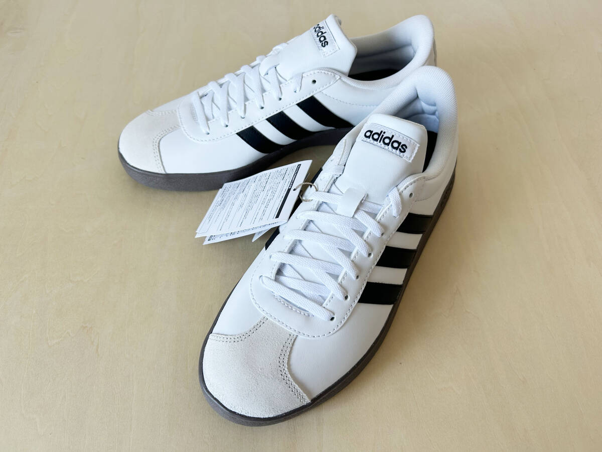 【特価】28cm アディダス VLコート ベース adidas VL COURT BASE M WHITE/BLACK/GUM US10/28cm ID3711拍卖