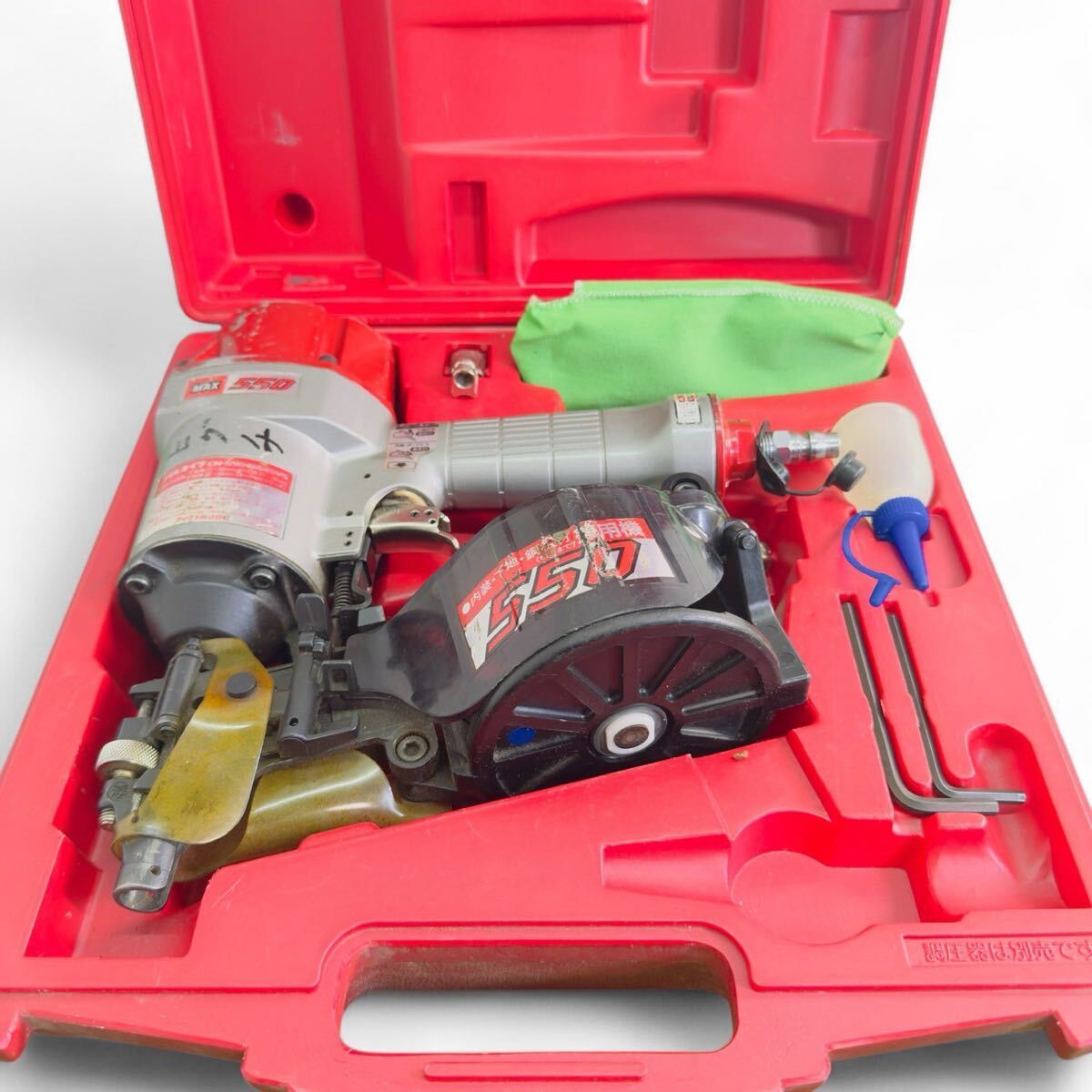 ★☆マックス MAX コイルネイラ CN550 エアー釘打機 エアツール エアーツール 動作確認済み N☆★拍卖