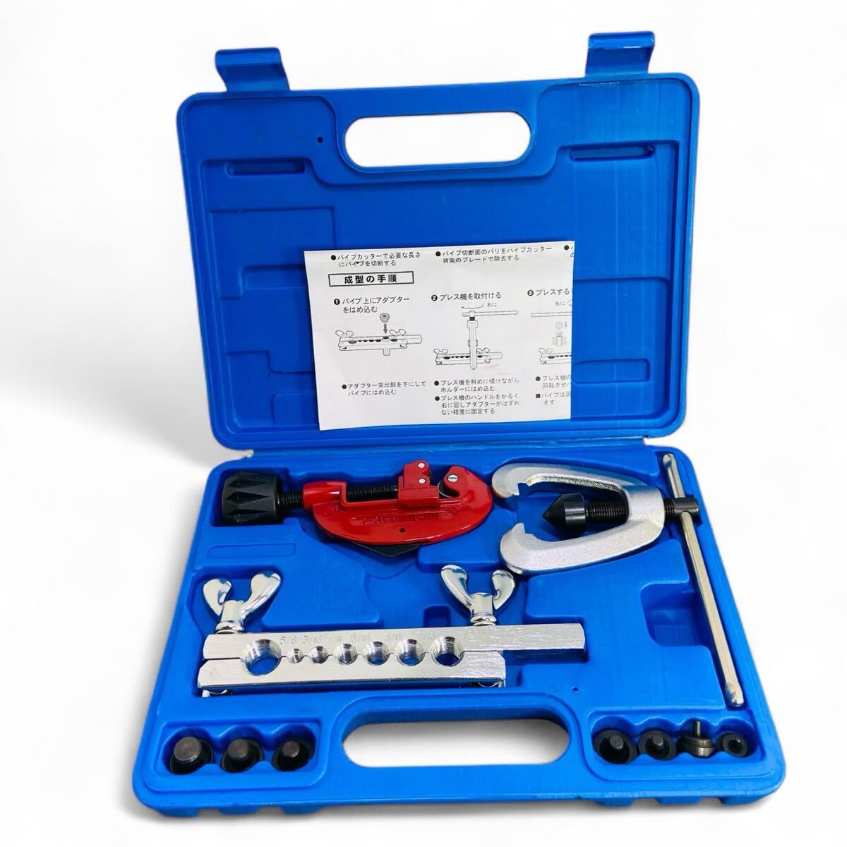 ★☆美品 STRAIGHT 19-1235 フレアーリングツールセット 整備 メンテナンス 道具 工具 C☆★拍卖