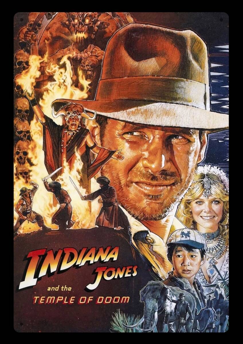 大型60cm!! / アメリカ看板シリーズ / インディージョーンズ USA広告 / 新品看板 / 送料無料・匿名配送します拍卖