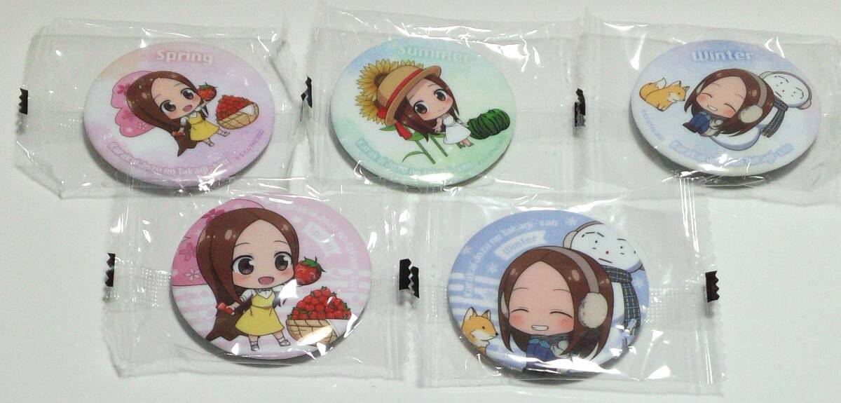 からかい上手の高木さん 缶バッジ 5個セット Δ郵送無料 G3-1095拍卖