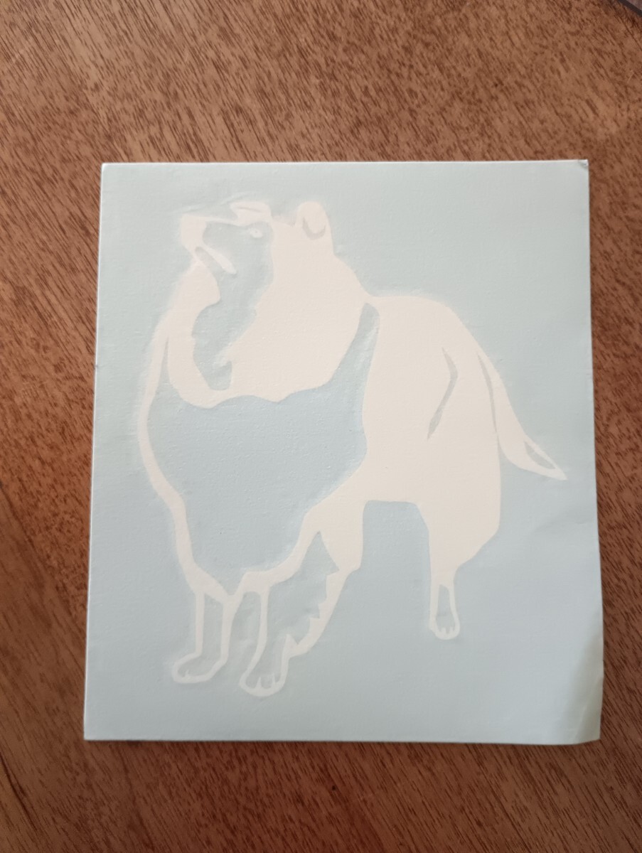 シェトランドシープドッグ シェルティステッカー サイズ約10X10cm 屋外耐候素材 DOG IN CAR 犬が乗ってます拍卖