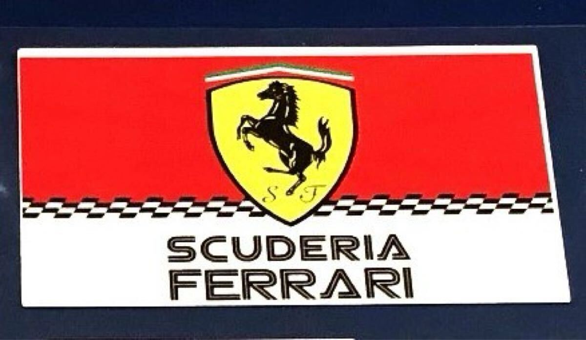 数量限定セール品 FERRARI SCUDERIA ロゴマーク付き大 ステッカー⑥拍卖