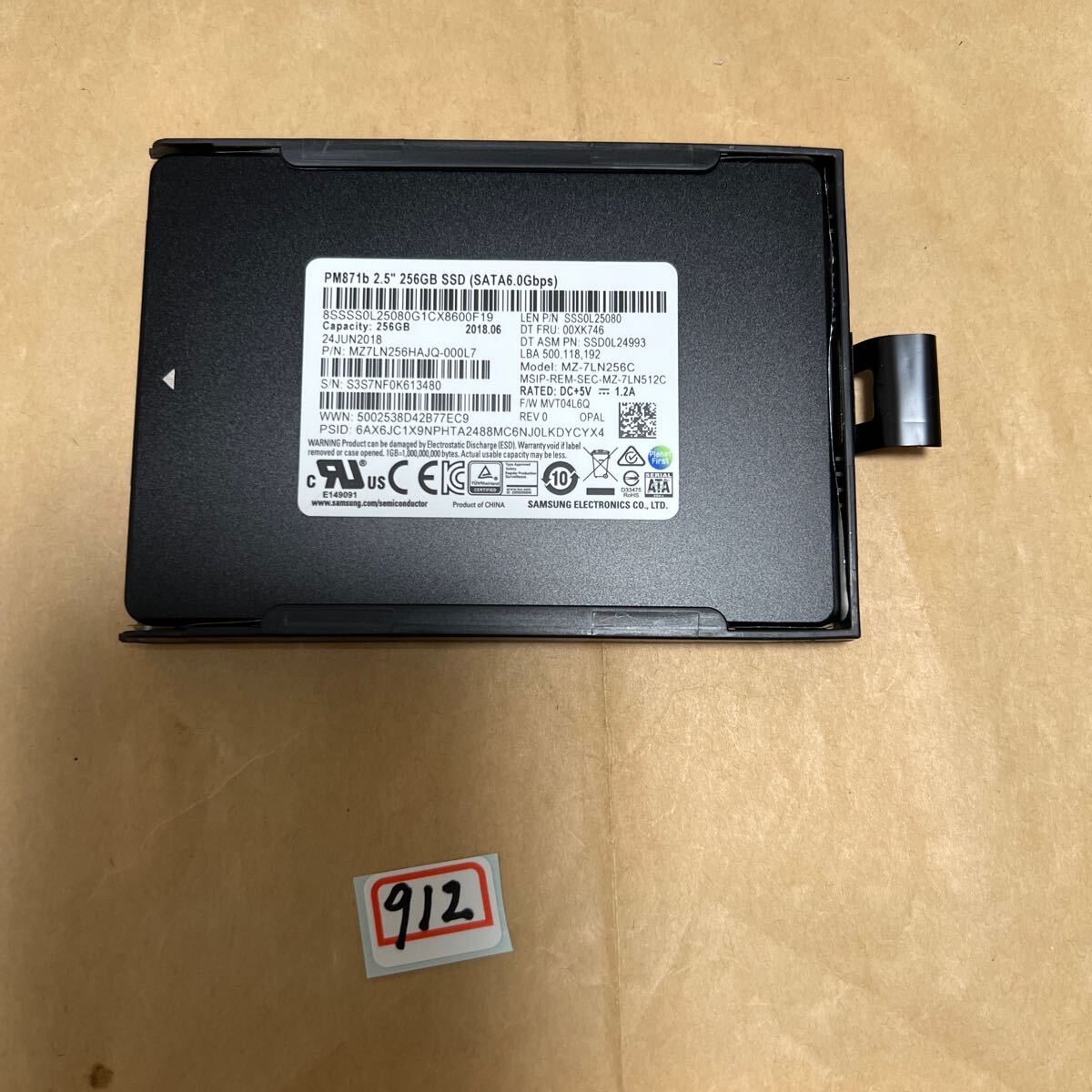 256GB #912#SAMSUNG MZ7N256HAJQ-000L7:256.0GB拍卖