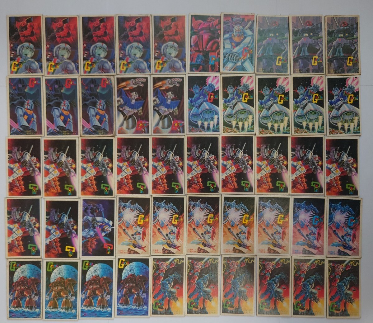 【50枚まとめ売り】機動戦士ガンダム 角メンコ めんこ 当時物 昭和レトロ ロゴ色違いあり拍卖