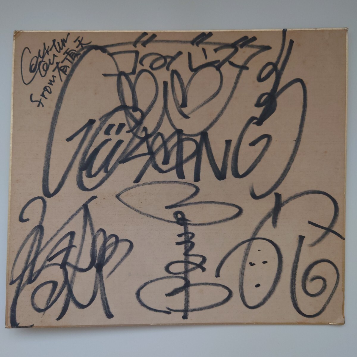 ゴーバンズ GO-BANG'S 有頂天 COUさん 直筆サイン色紙拍卖