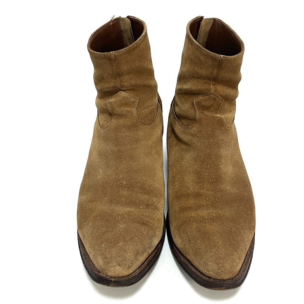 【CELINE】セリーヌ ジャクノ スウェード 190010039 表記サイズ42 レザー アンクルブーツ ブラウン 20069拍卖