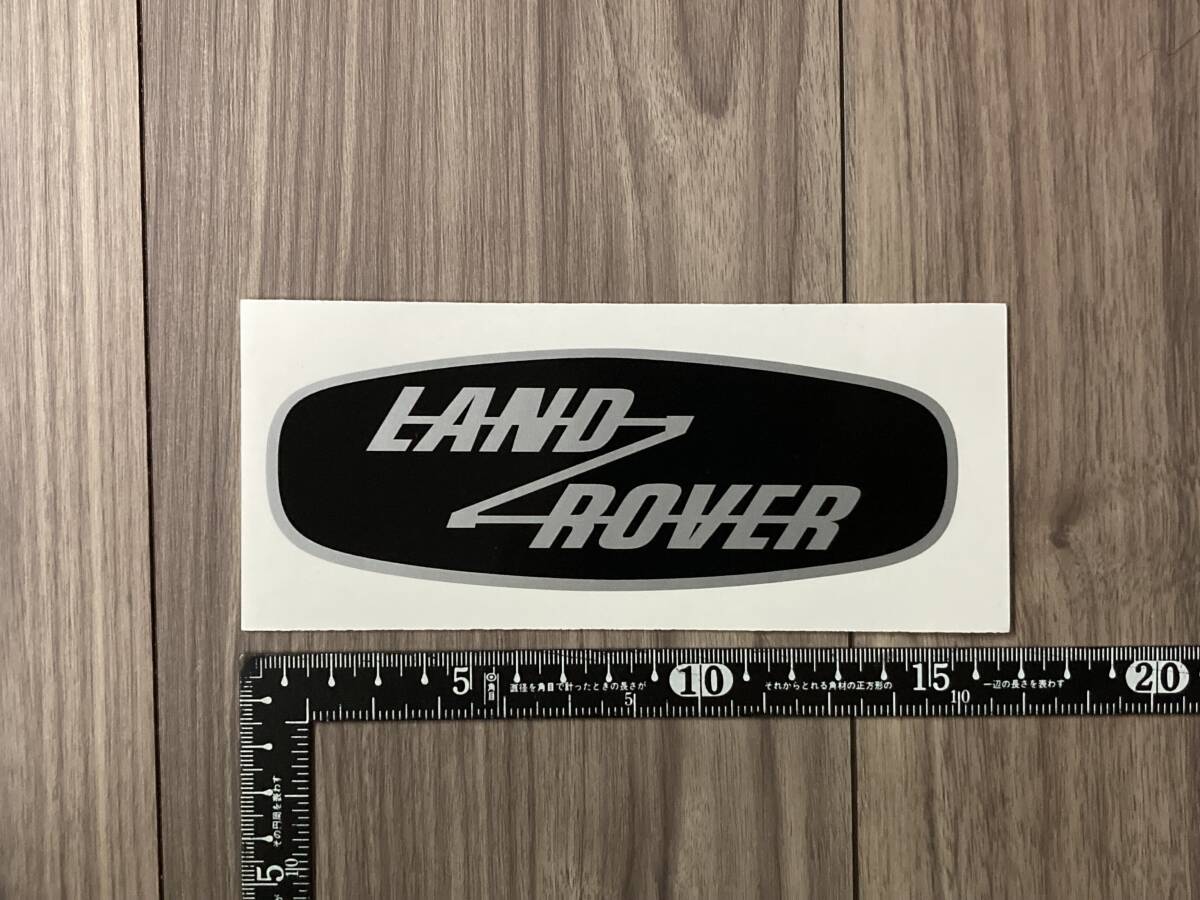 送料無料 Land Rover ランドローバー ステッカー ブラック×シルバー 150mm x 53mm拍卖